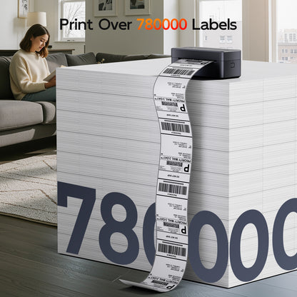 TATTMUSE Thermal Shipping Label Printer 4X6,Bluetooth Label Printer 2026 New Version Bluetooth Label Printer for Small Business, Support iOS, Android, Windows, Mac, Come with Label Holder