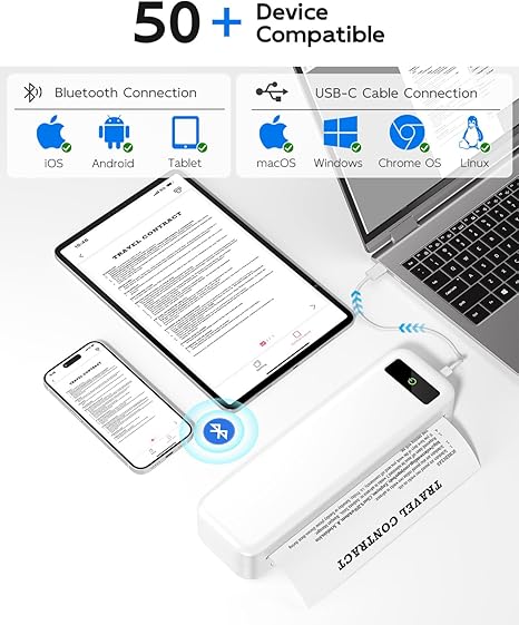 Tattmuse Portable Wireless Printer – Bluetooth Inkless A4 & US Letter Printer

Tattmuse Mobile Travel Printer with Carrying Case and Thermal Paper Rolls

Tattmuse Compact Wireless Printer for Home, Car, Office, and School Use

Tattmuse Inkless Thermal Printer Compatible with iPhone, Android, Laptop

Tattmuse Small Portable Printer – Rechargeable Battery, 300 DPI Printing