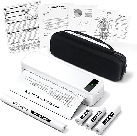 Tattmuse Portable Wireless Printer – Bluetooth Inkless A4 & US Letter Printer

Tattmuse Mobile Travel Printer with Carrying Case and Thermal Paper Rolls

Tattmuse Compact Wireless Printer for Home, Car, Office, and School Use

Tattmuse Inkless Thermal Printer Compatible with iPhone, Android, Laptop

Tattmuse Small Portable Printer – Rechargeable Battery, 300 DPI Printing