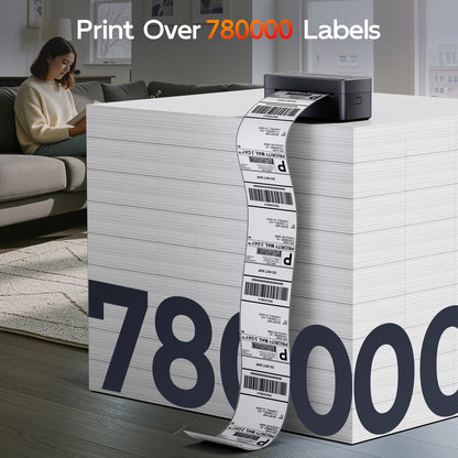 TATTMUSE Shipping Label Printer Bluetooth, Postage Thermal Label Printer 4x6 for Business, 2411BT Die-Cut Machines Compatible with Amazon, Royal Mail, Support iOS, Android, Windows and Mac